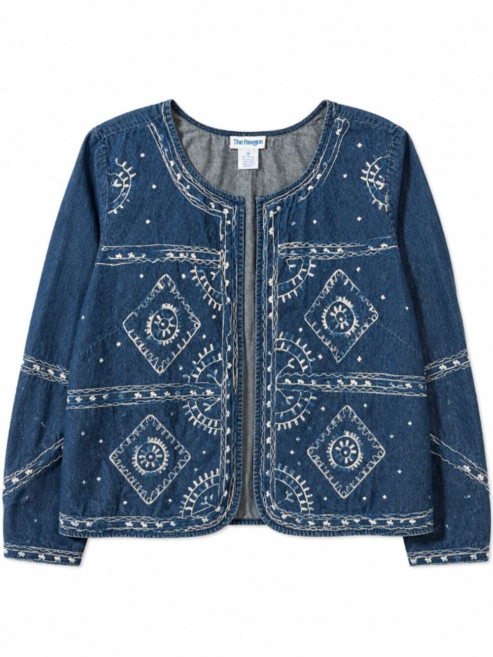 Vintage The Paragon Embroidered Denim Jacket Women’s 1X Boho Western